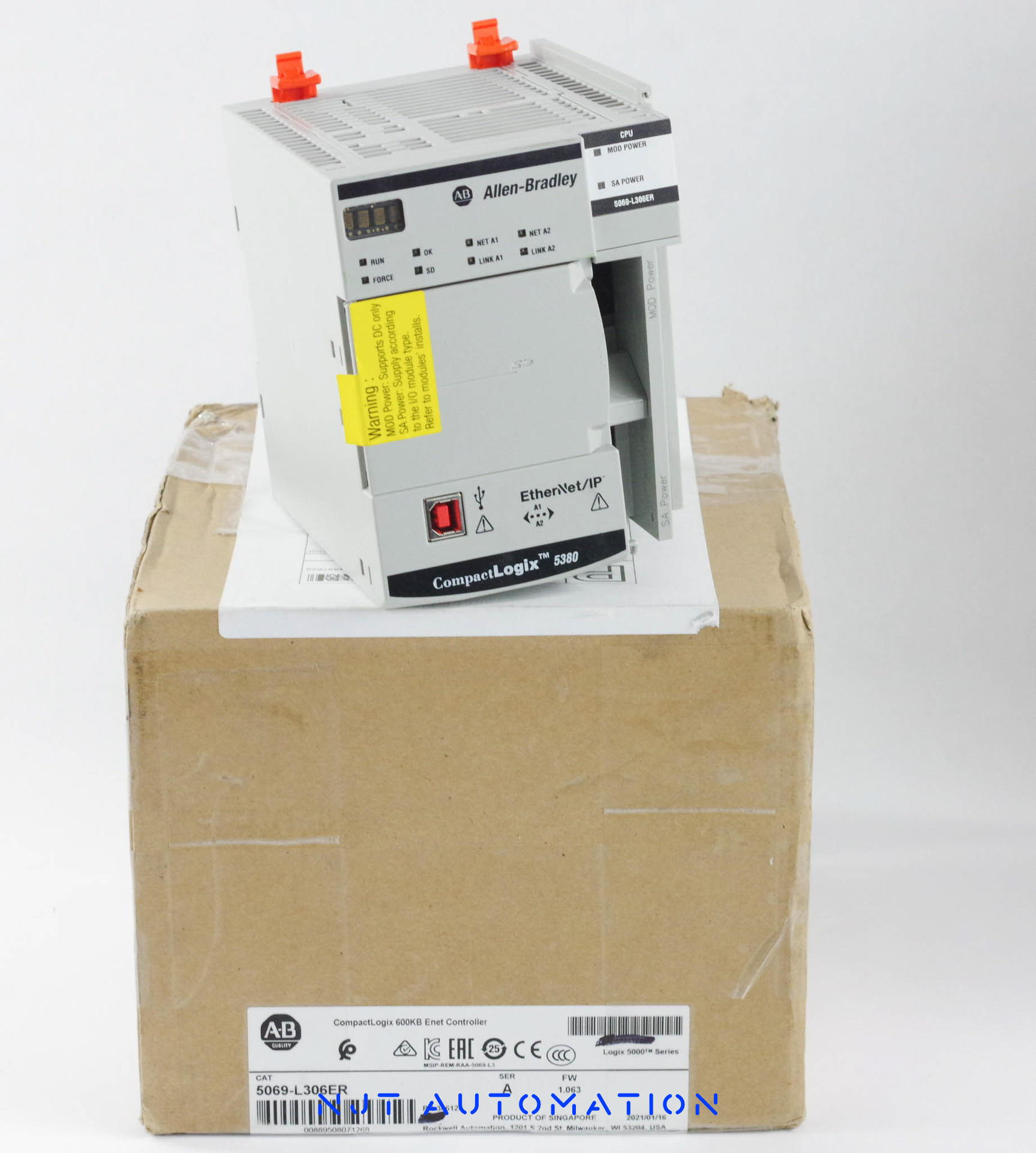 Allen Bradley 5069-L306ERM CompactLogix Processor – front view